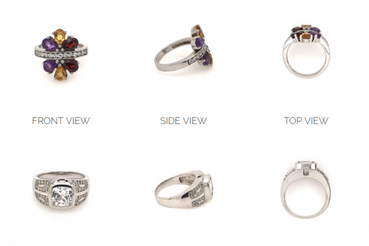 3 angles rings