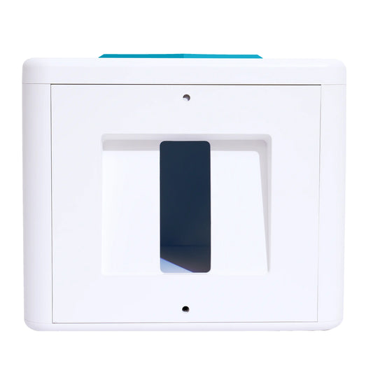 GemLightbox jewelry photography lightbox for smartphones — front view with 360 turntable